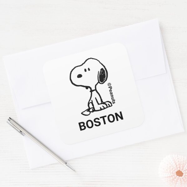 Peanuts___Snoopy_Turns_Square_Sticker_3 Peanuts Snoopy Turns Square Sticker