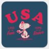Peanuts___Snoopy_USA_Land_of_the_Free_Square_Sticker_1 Peanuts Snoopy USA Land Of The Free Square Sticker