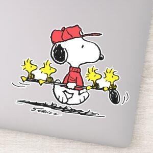 Peanuts___Snoopy,_Woodstock_&_Friends_Golf_Sticker_9 Peanuts Snoopy Woodstock Friends Golf Sticker