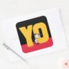 Peanuts___Snoopy_YO_Skateboard_Square_Sticker_3 Peanuts Snoopy YO Skateboard Square Sticker