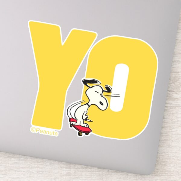 Peanuts___Snoopy_YO_Skateboard_Sticker_9 Peanuts Snoopy YO Skateboard Sticker