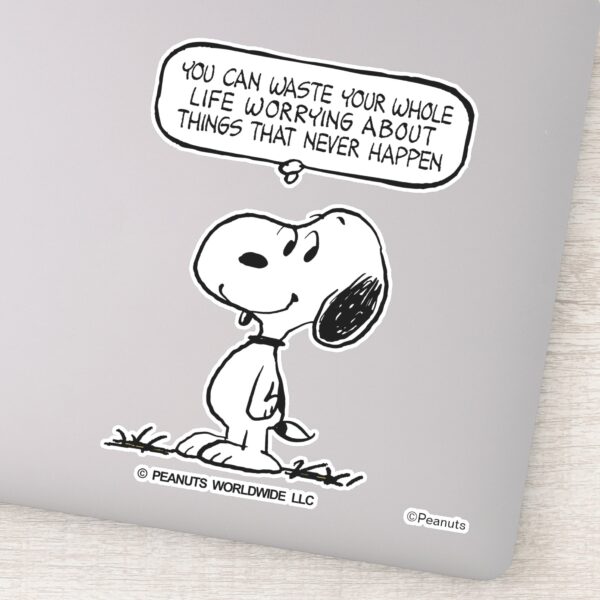Peanuts___Snoopy_You_Can't_Waist_Your_Whole_Life_Sticker_9 Peanuts Snoopy You Cant Waist Your Whole Life Sticker