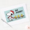 Peanuts___Snoopy_&_Friends_Winter_Scarf_Rectangular_Sticker_4 Peanuts Snoopy Friends Winter Scarf Rectangular Sticker