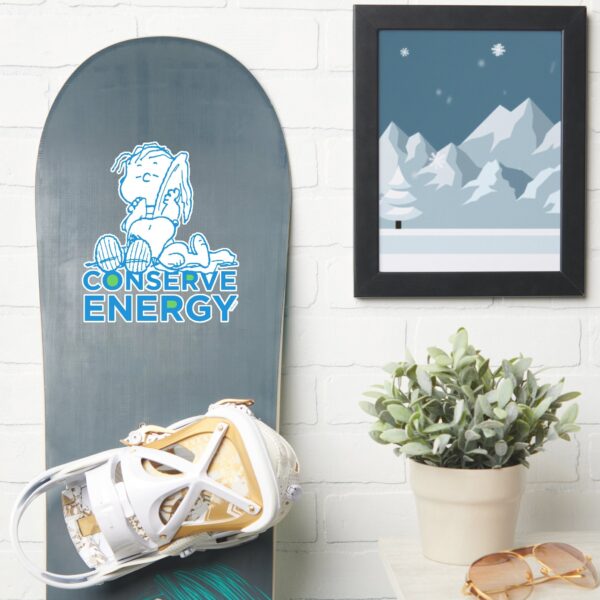 Peanuts___Snoopy_&_Linus_Conserve_Energy_Sticker_7 Peanuts Snoopy Linus Conserve Energy Sticker