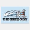 Peanuts___Snoopy_&_Linus_Rectangular_Sticker_1 Peanuts Snoopy Linus Rectangular Sticker