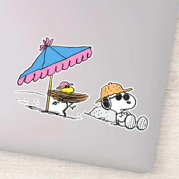 Peanuts___Snoopy_&_Woodstock_Beach_Sticker_9 Peanuts Snoopy Woodstock Beach Sticker