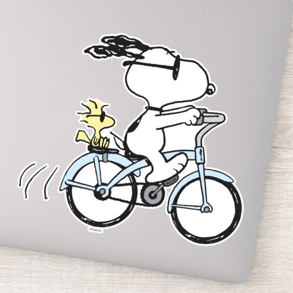 Peanuts___Snoopy_&_Woodstock_Bicycle_Sticker_9 Peanuts Snoopy Woodstock Bicycle Sticker