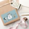 Peanuts___Snoopy_&_Woodstock_Build_A_Snowman_Rectangular_Sticker_5 Peanuts Snoopy Woodstock Build A Snowman Rectangular Sticker