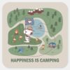 Peanuts___Snoopy_&_Woodstock_Camp_Map_Square_Sticker_1 Peanuts Snoopy Woodstock Camp Map Square Sticker
