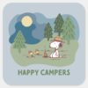 Peanuts___Snoopy_&_Woodstock_Camp_Site_Square_Sticker_1 Peanuts Snoopy Woodstock Camp Site Square Sticker