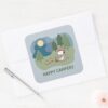 Peanuts___Snoopy_&_Woodstock_Camp_Site_Square_Sticker_3 Peanuts Snoopy Woodstock Camp Site Square Sticker