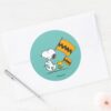 Peanuts___Snoopy_&_Woodstock_Flags_Classic_Round_Sticker_3 Peanuts Snoopy Woodstock Flags Classic Round Sticker