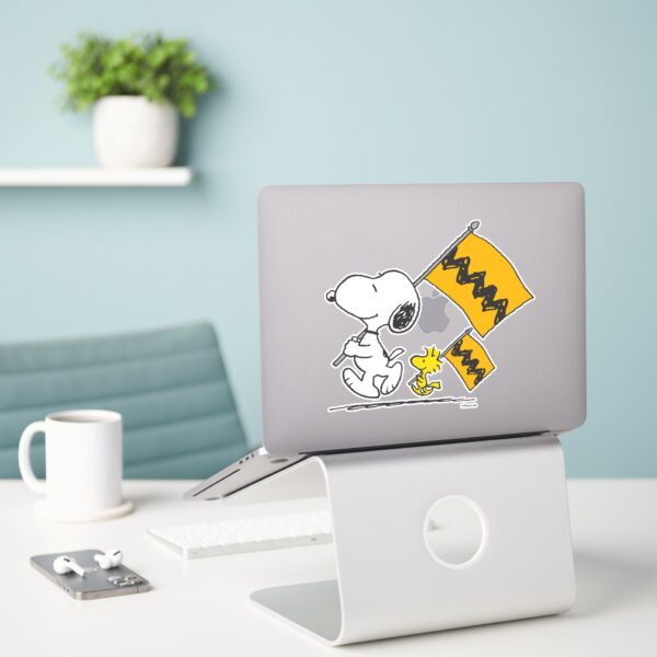 Peanuts___Snoopy_&_Woodstock_Flags_Sticker_3 Peanuts Snoopy Woodstock Flags Sticker