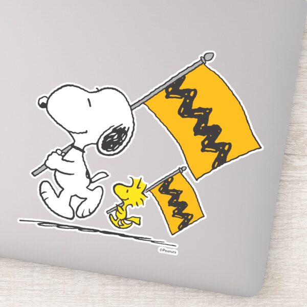 Peanuts___Snoopy_&_Woodstock_Flags_Sticker_9 Peanuts Snoopy Woodstock Flags Sticker