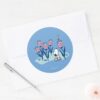 Peanuts___Snoopy_&_Woodstock_Flower_Garden_Classic_Round_Sticker_3 Peanuts Snoopy Woodstock Flower Garden Classic Round Sticker