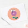 Peanuts___Snoopy_&_Woodstock_Flower_Whistle_Classic_Round_Sticker_3 Peanuts Snoopy Woodstock Flower Whistle Classic Round Sticker