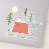 Peanuts___Snoopy_&_Woodstock_Happiness_is_Camping_Sticker_9 Peanuts Snoopy Woodstock Happiness Is Camping Sticker