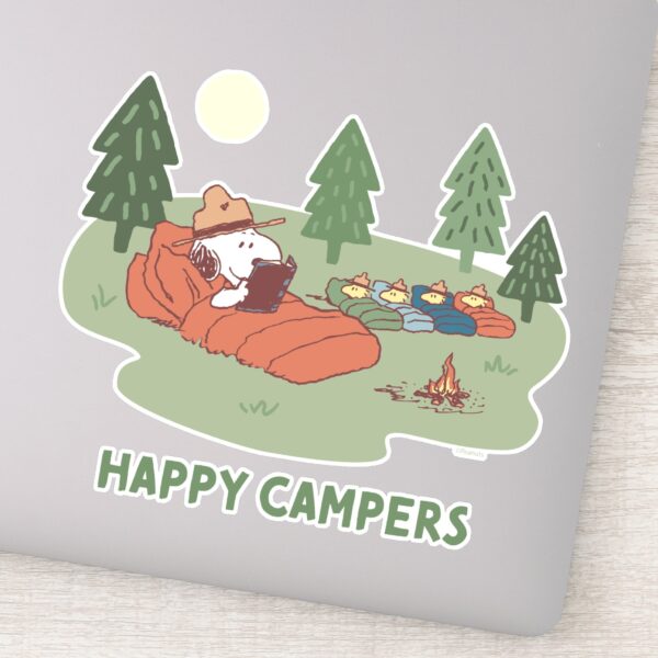 Peanuts___Snoopy_&_Woodstock_Happy_Campers_Sticker_9 Peanuts Snoopy Woodstock Happy Campers Sticker