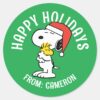 Peanuts___Snoopy_&_Woodstock_Holiday_Hugs_Classic_Round_Sticker_1 Peanuts Snoopy Woodstock Holiday Hugs Classic Round Sticker 1