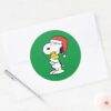 Peanuts___Snoopy_&_Woodstock_Holiday_Hugs_Classic_Round_Sticker_3 Peanuts Snoopy Woodstock Holiday Hugs Classic Round Sticker