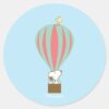 Peanuts___Snoopy_&_Woodstock_Hot_Air_Balloon_Classic_Round_Sticker_1 Peanuts Snoopy Woodstock Hot Air Balloon Classic Round Sticker 1