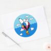 Peanuts___Snoopy_&_Woodstock_Hot_Air_Balloon_Classic_Round_Sticker_3 Peanuts Snoopy Woodstock Hot Air Balloon Classic Round Sticker 3