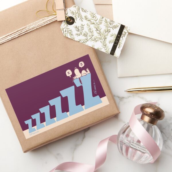 Peanuts___Snoopy_&_Woodstock_Nap_Rectangular_Sticker_5 Peanuts Snoopy Woodstock Nap Rectangular Sticker