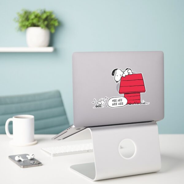 Peanuts___Snoopy_&_Woodstock_Red_&_Black_Sticker_3 Peanuts Snoopy Woodstock Red Black Sticker