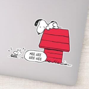 Peanuts___Snoopy_&_Woodstock_Red_&_Black_Sticker_9 Peanuts Snoopy Woodstock Red Black Sticker