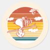 Peanuts___Snoopy_&_Woodstock_Ski_Trip_Classic_Round_Sticker_1 Peanuts Snoopy Woodstock Ski Trip Classic Round Sticker