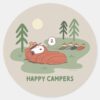Peanuts___Snoopy_&_Woodstock_Sleeping_Campers_Classic_Round_Sticker_1 Peanuts Snoopy Woodstock Sleeping Campers Classic Round Sticker