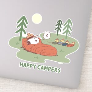 Peanuts___Snoopy_&_Woodstock_Sleeping_Campers_Sticker_9 Peanuts Snoopy Woodstock Sleeping Campers Sticker