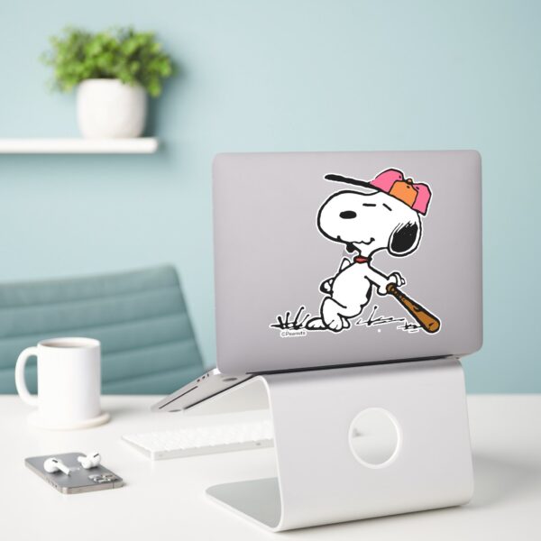Peanuts Snoopy At Bat Sticker