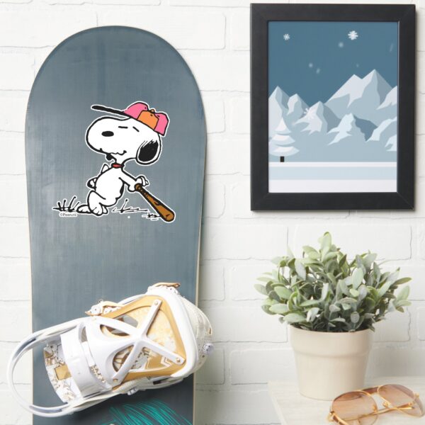 Peanuts Snoopy At Bat Sticker