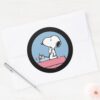 Peanuts___Snoopy_at_the_Typewriter_Classic_Round_Sticker_3 Peanuts Snoopy At The Typewriter Classic Round Sticker