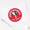 Peanuts___Snoopy_for_the_Holidays_Classic_Round_Sticker_3 Peanuts Snoopy For The Holidays Classic Round Sticker