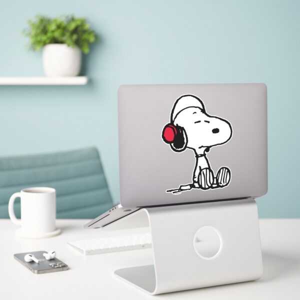 Peanuts Snoopy In Headsets Sticker