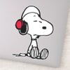 Peanuts Snoopy In Headsets Sticker
