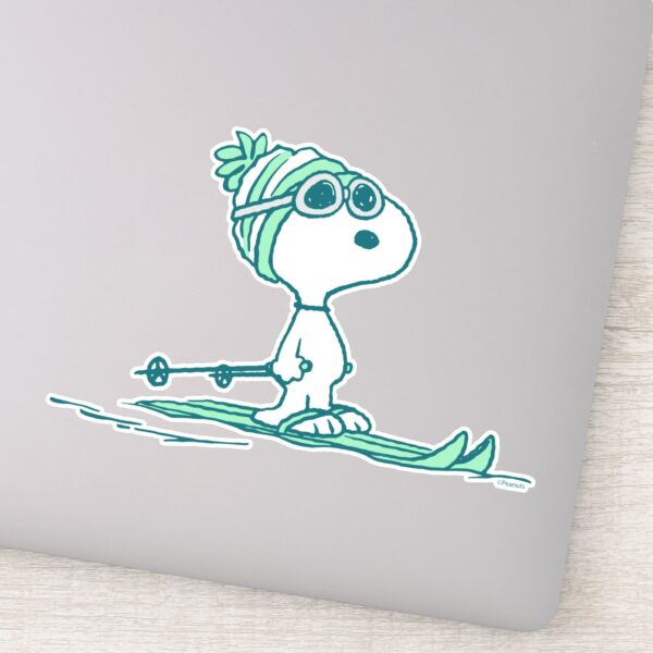 Peanuts___Snoopy_on_Skis_Sticker_9 Peanuts Snoopy On Skis Sticker