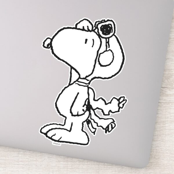 Peanuts___Snoopy_the_Flying_Ace_BW_Sticker_9 Peanuts Snoopy The Flying Ace BW Sticker
