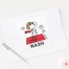 Peanuts___Snoopy_the_Flying_Ace_Square_Sticker_3 Peanuts Snoopy The Flying Ace Square Sticker