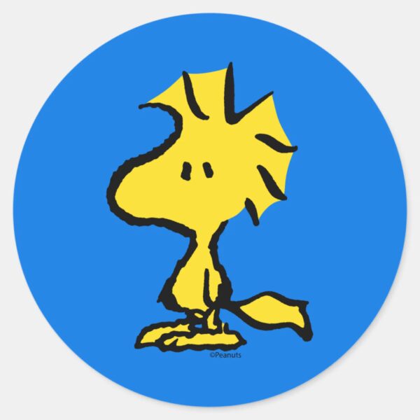 Peanuts___Snoopy's_Friend_Woodstock_Classic_Round_Sticker_1 Peanuts Snoopys Friend Woodstock Classic Round Sticker