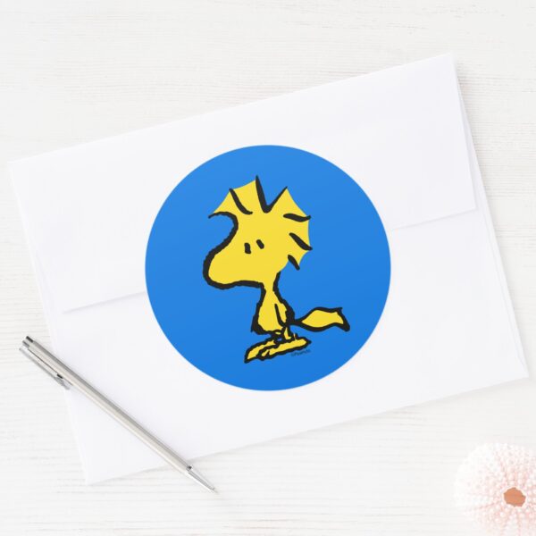 Peanuts___Snoopy's_Friend_Woodstock_Classic_Round_Sticker_3 Peanuts Snoopys Friend Woodstock Classic Round Sticker