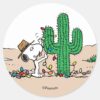 Peanuts___Spike_Decorates_for_Christmas_Classic_Round_Sticker_1 Peanuts Spike Decorates For Christmas Classic Round Sticker