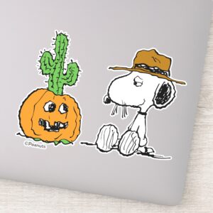 Peanuts Spikes Desert Halloween Sticker