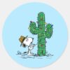 Peanuts___Spike's_Holiday_Cactus_Classic_Round_Sticker_1 Peanuts Spikes Holiday Cactus Classic Round Sticker