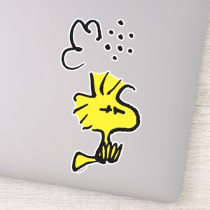 Peanuts Stunned Woodstock Sticker