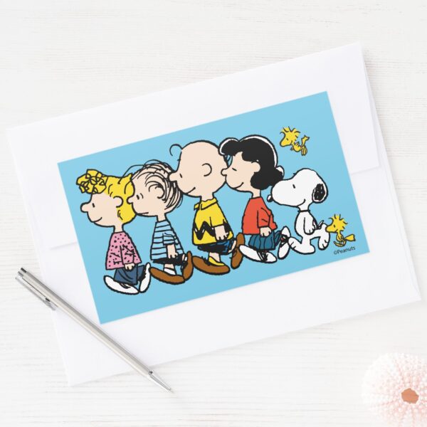 Peanuts___The_Gang_Rectangular_Sticker_3 Peanuts The Gang Rectangular Sticker