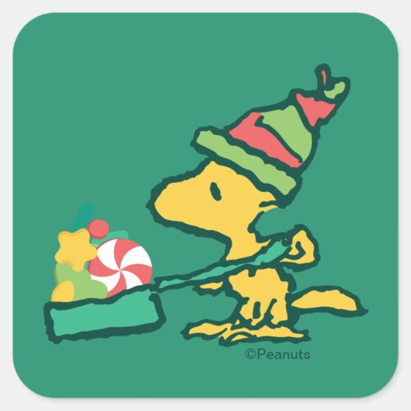 Peanuts___The_More_The_Merrier_Square_Sticker_1 Peanuts The More The Merrier Square Sticker 1