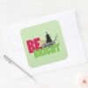 Peanuts___Woodstock_Christmas_Be_Bright_Square_Sticker_3 Peanuts Woodstock Christmas Be Bright Square Sticker